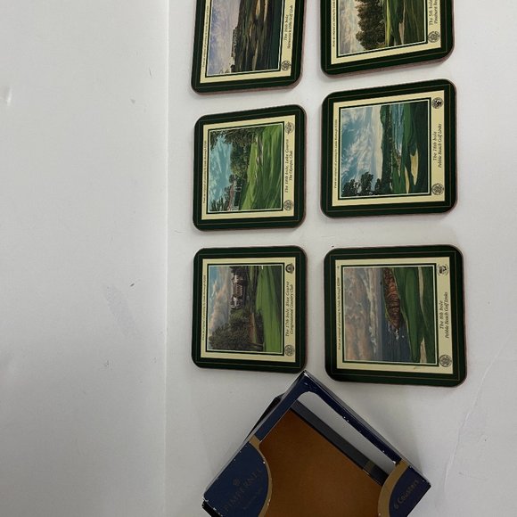 Pimpernel Set of 6 Decorative Coasters for glasses Art for the table - Picture 2 of 10